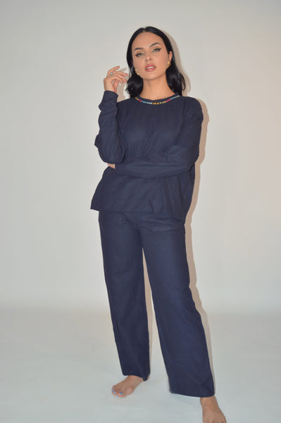 Bokarest Navy Pajama