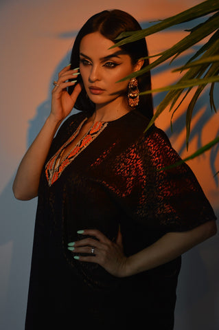 Arabian Sahara Linen Dress