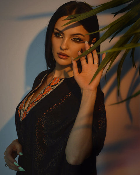Arabian Sahara Linen Dress