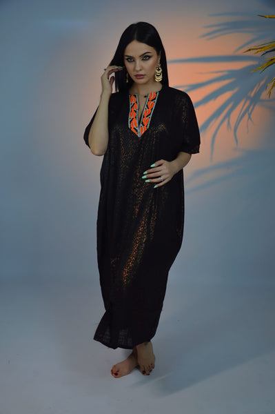 Arabian Sahara Linen Dress