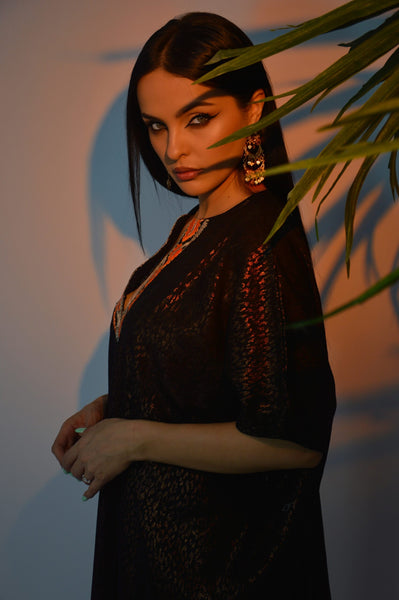 Arabian Sahara Linen Dress