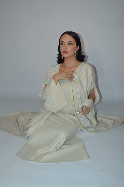 Caftan sable fluo