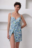 Blue Floral Swimdress - My Secret 