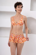 Sunset Bloom Skirted Bikini Set - My Secret 