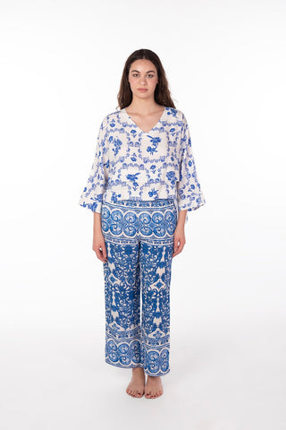 Luxury Blue Lounge Wear Pajama