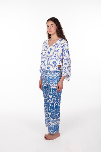 Luxury Blue Lounge Wear Pajama