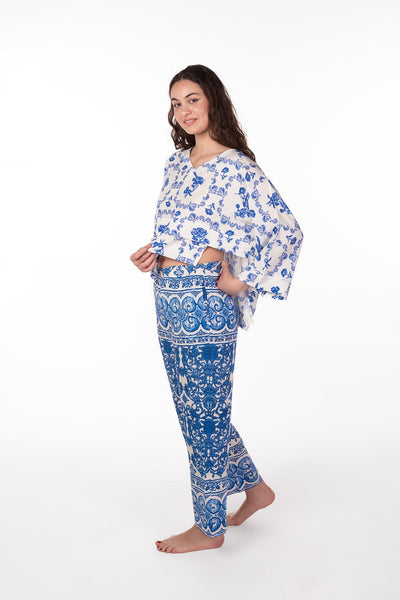 Luxury Blue Lounge Wear Pajama