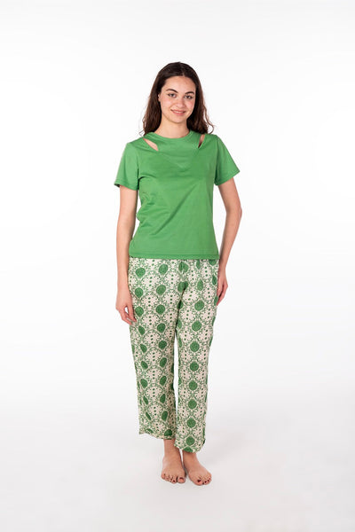 Mix & Match Green Cashmir Top