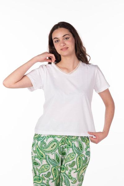 Mix & Match Ecru Cashmir Top