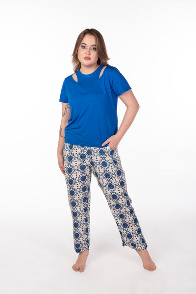 Mix & Match Blue Cashmir Top