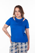 Mix & Match Blue Cashmir Top - My Secret 