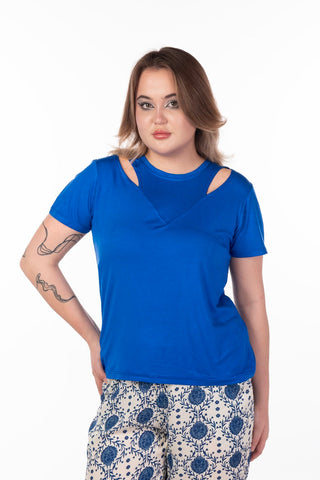 Mix & Match Blue Cashmir Top