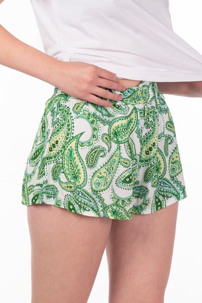 Mix & Match Green Cashmir Shorts