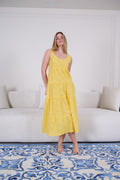 Sunlit Broderie Cotton Midi Dress - My Secret 