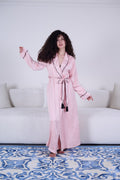 Blush Satin Tie Robe - My Secret 