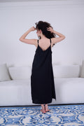 Midnight Slip Satin Dress - My Secret 