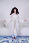 Beige Embroidered Kaftan - My Secret 