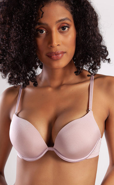 Soutien-gorge balconnet polyvalent à bonnets en mousse et bretelles amovibles