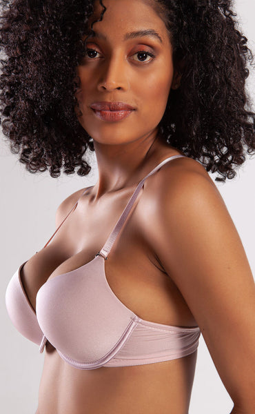 Soutien-gorge balconnet polyvalent à bonnets en mousse et bretelles amovibles