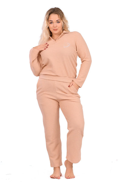 Simplicity Nude Collared Pajama