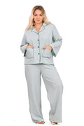 Simplicity Light Green Button Pajama - My Secret 