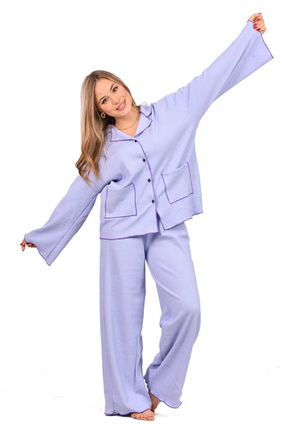 Simplicity Mauve Button Pajama
