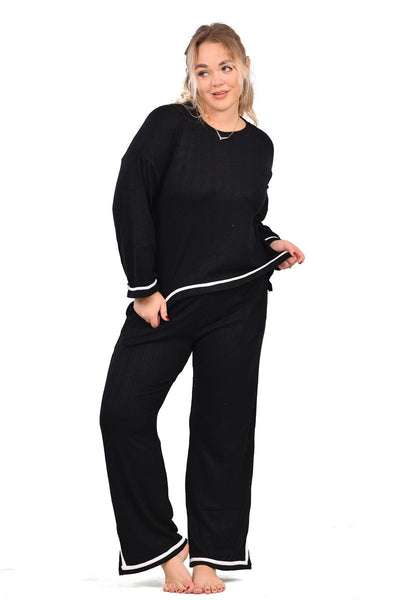 Black Lounge Wear Pajama