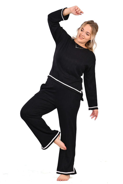 Black Lounge Wear Pajama