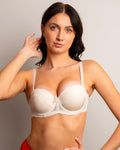 Ivory Lace Strapless Bra