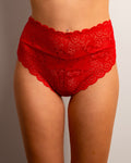 Red Lace Comfort Brief