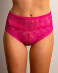 Fuchsia Lace Comfort Brief