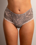 Lace Plain Grey Brief