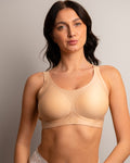 Seamless Support Beige Bra