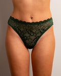 Khaki Lace Plain Panty