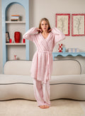 Pink Fluffy 3-Piece Lounge Set