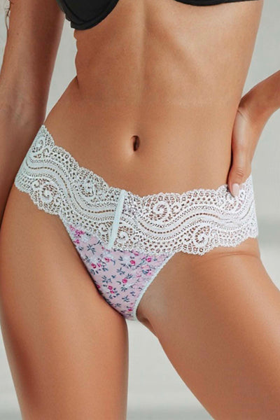 floral patterned pantie
